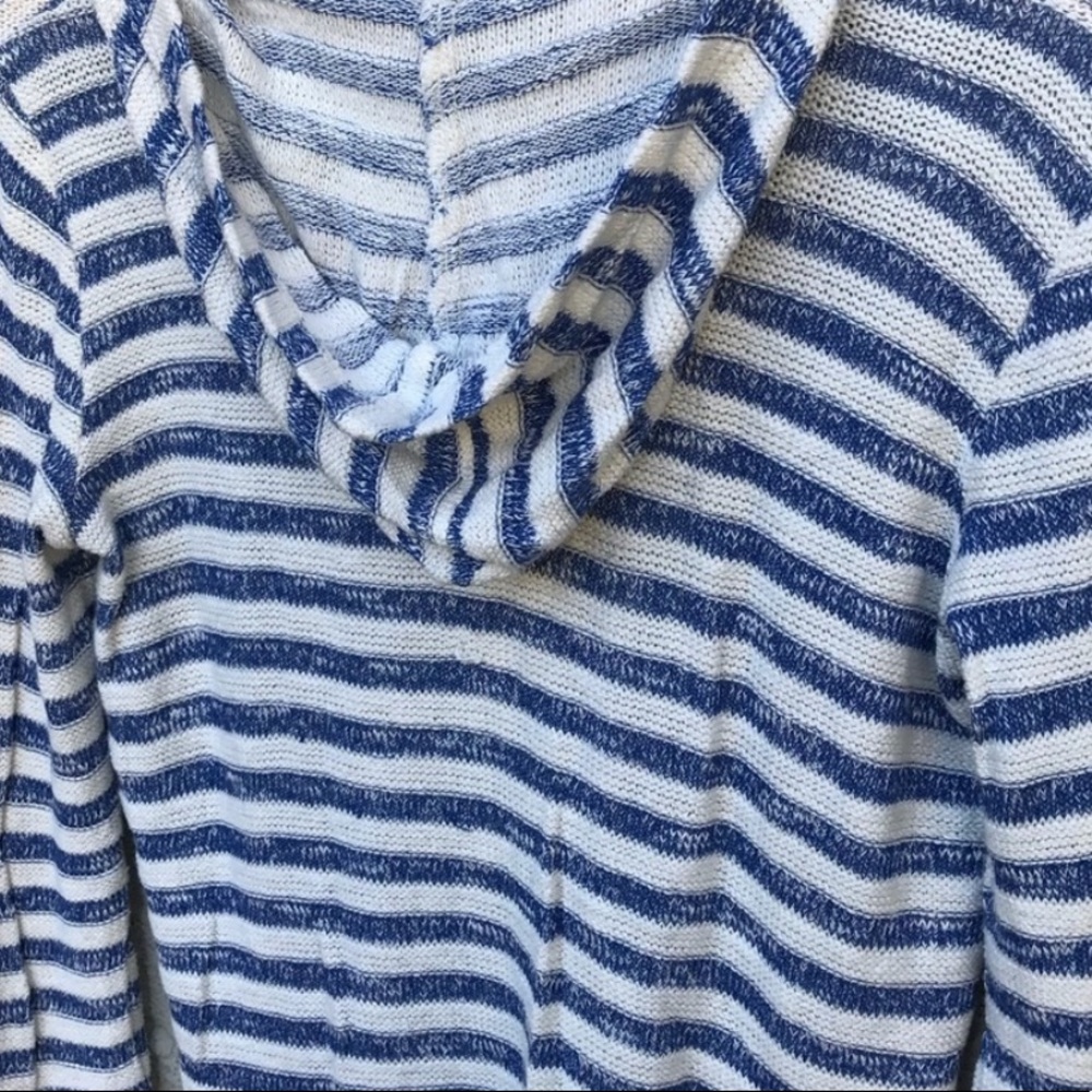 NWOT Splendid Blue Striped Hoodie XS - Picture 2 of 6